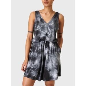 Sweaty Betty Take it Easy tie dye athletic dress tie waist XS